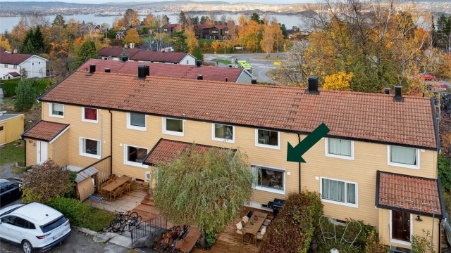 Meget tiltalende rekkehus beliggende i et svært attraktivt og barnevennlig boområde sentralt på Tangen