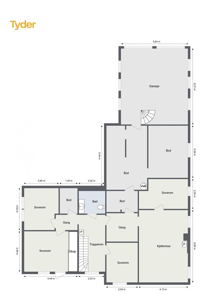 Plantegning underetasje