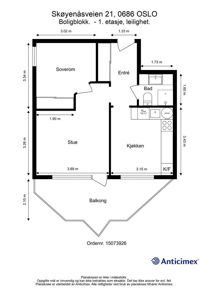 Plantegning - 1. etasje