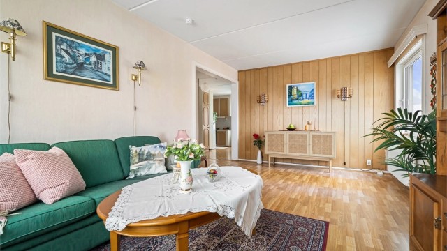 Boligen bærer preg av elde og slitasje, og har behov for modernisering