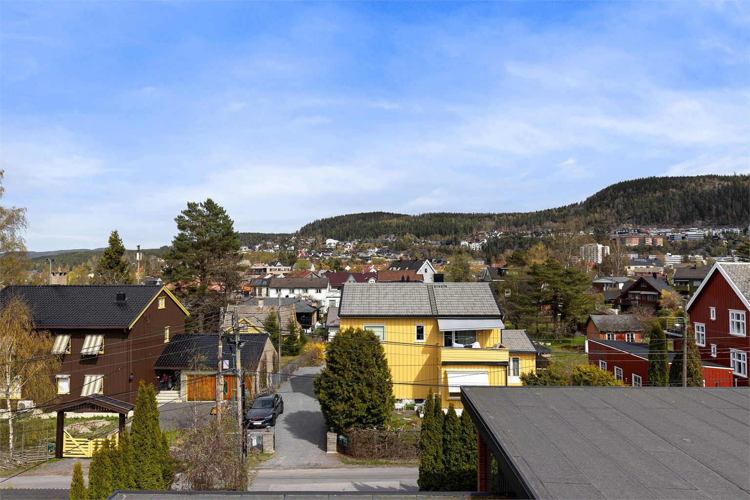 Utsikt fra takterrassen