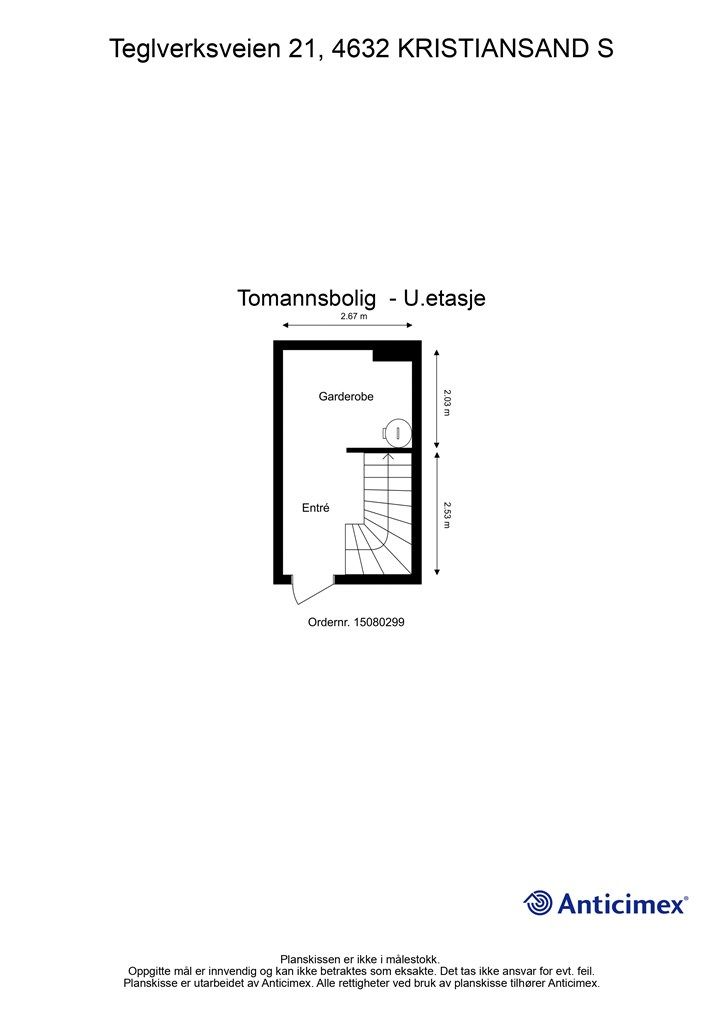 Plantegning-Tomannsbolig - U.etasje