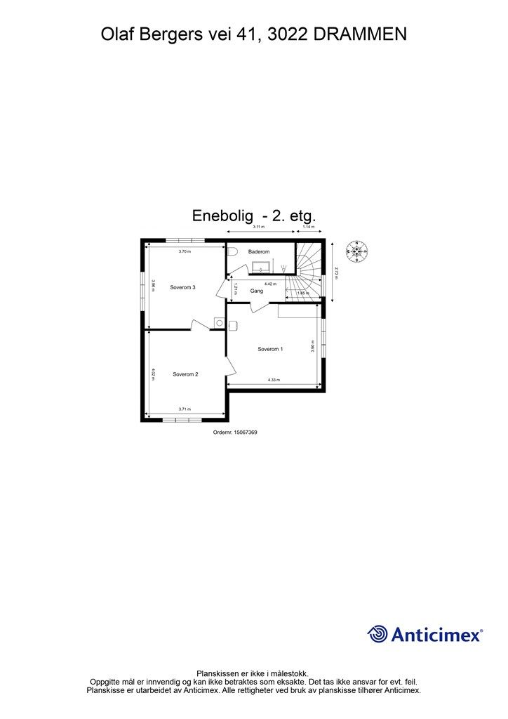 Plantegning - 2. etasje