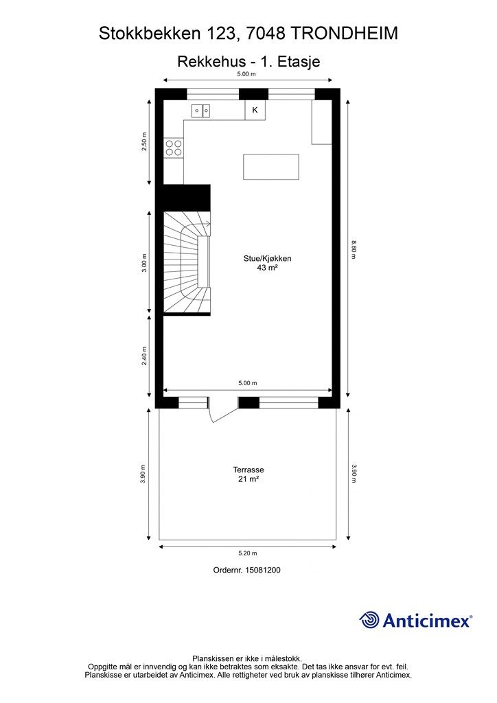 Planskisse - 1. etasje.