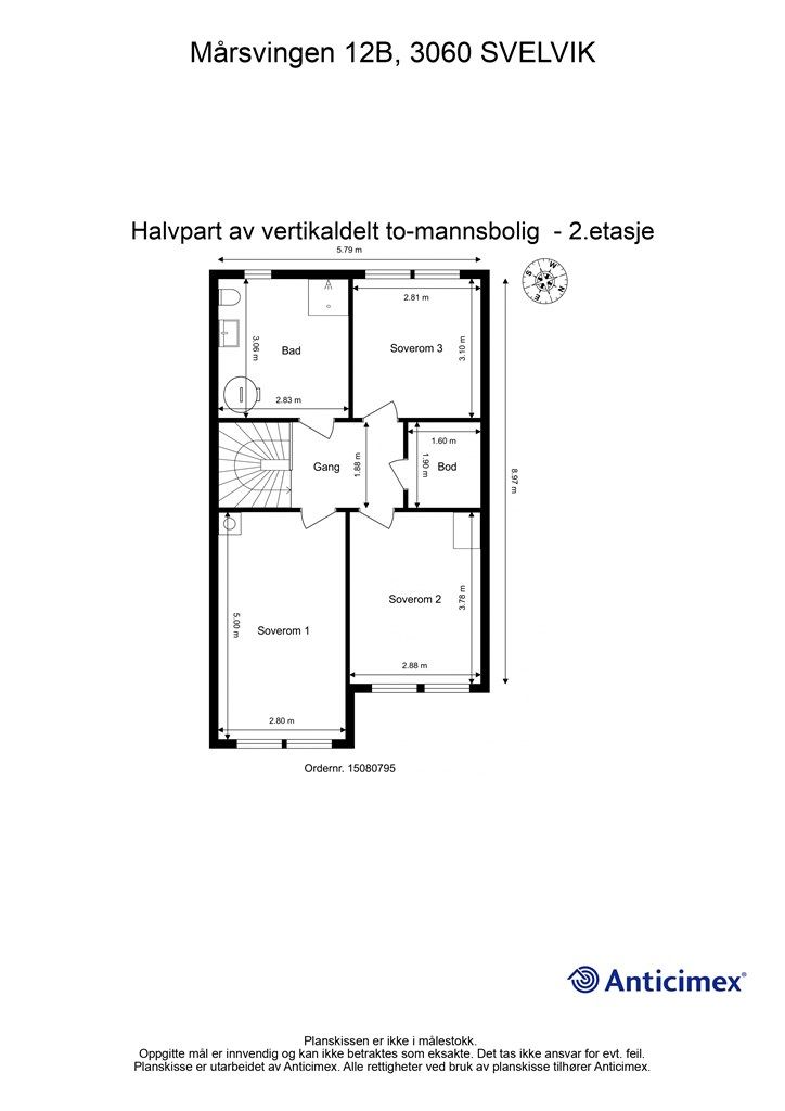 Plantegning - 2. etasje
