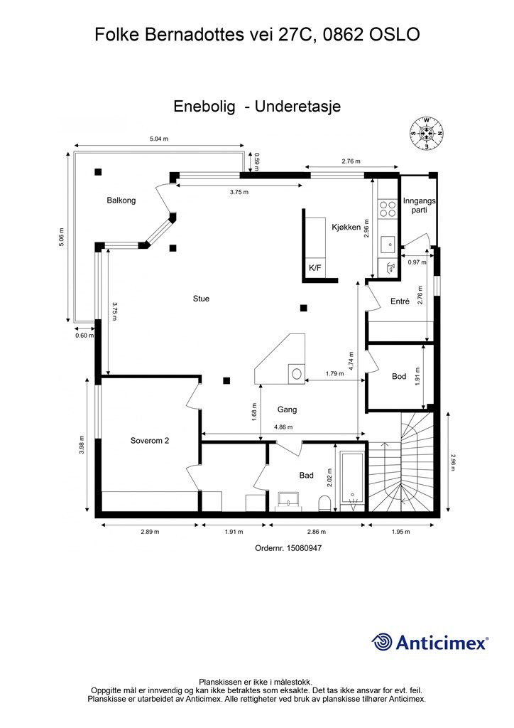Plantegning - Underetasje