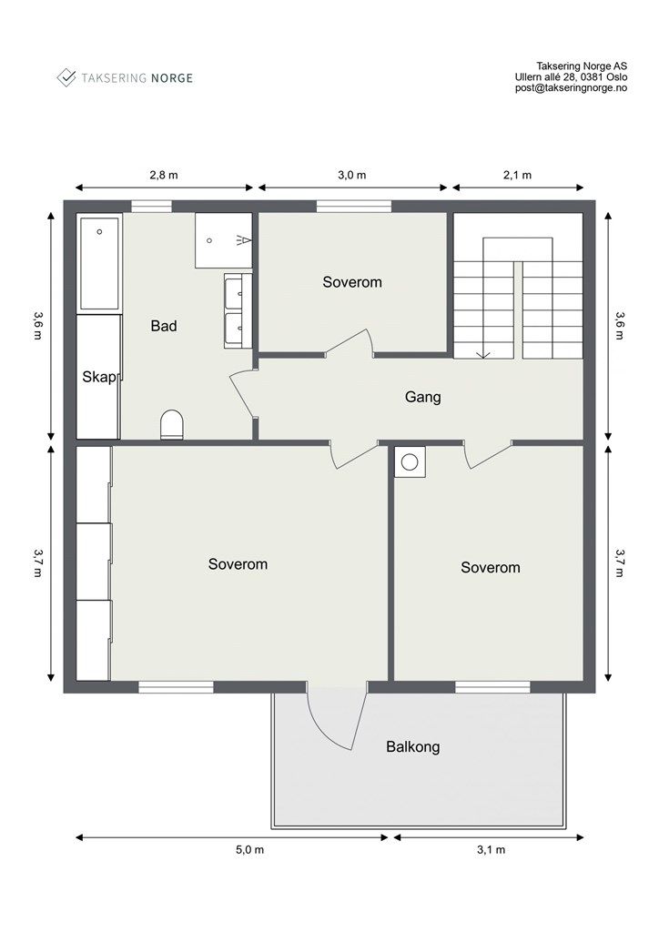 Plantegning 2. etasje