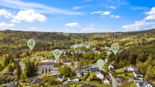 Stille og rolige omgivelser i et trivelig boligfelt.
Foto: Knipzet AS - Emmy af Geijerstam