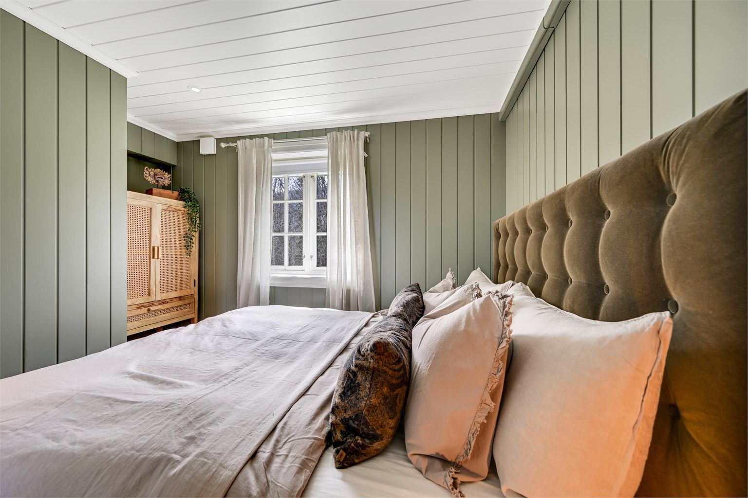 Annekset er innredet i samme tidsriktige og  hjemmekoselige stilen som hovedhuset. 