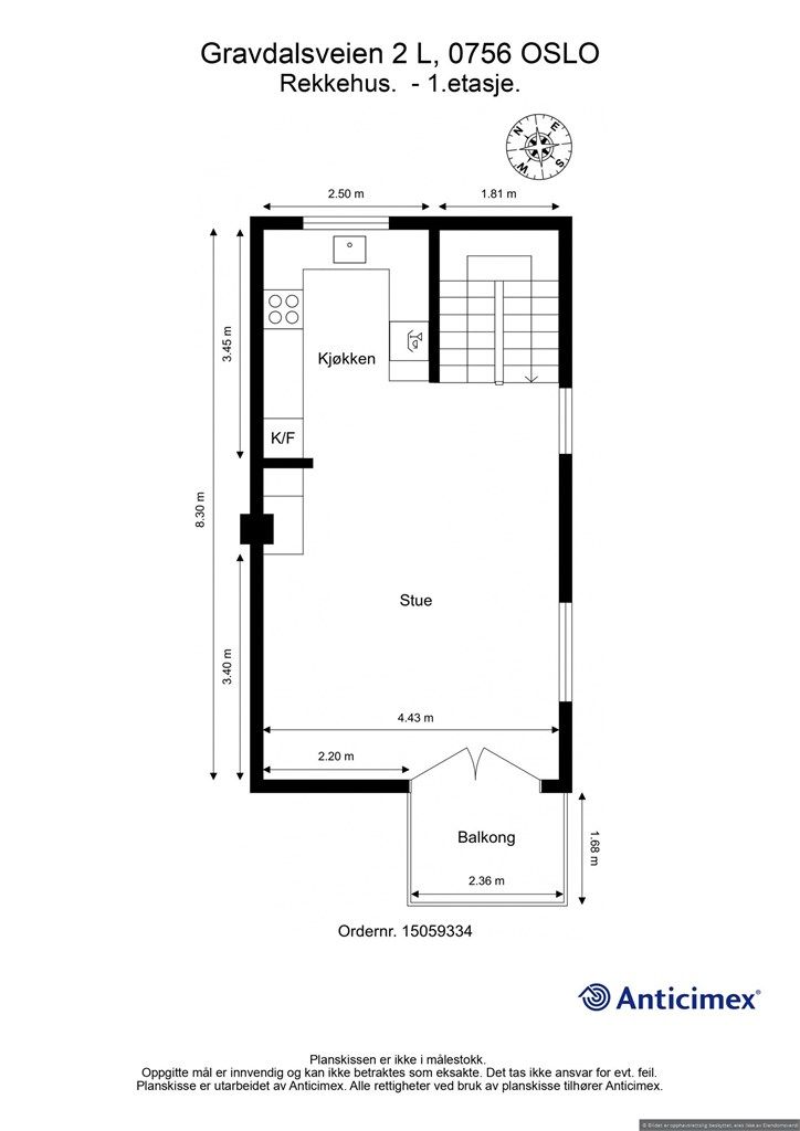 Plantegning 1. etasje.