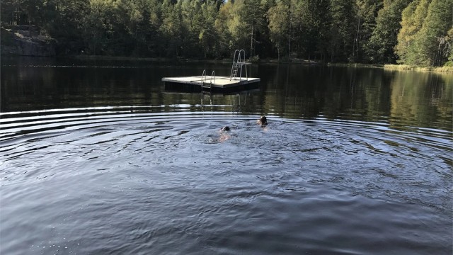 Selgers bilde av badeplass i nærområdet.