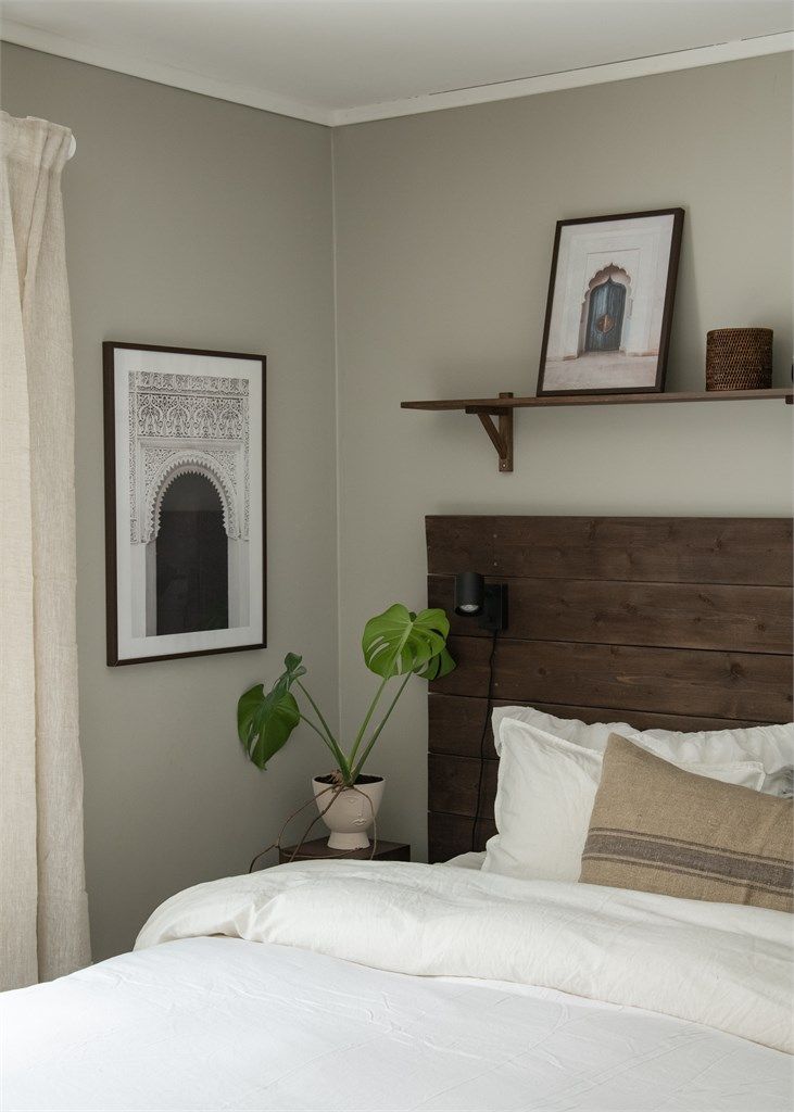 Behagelige farger som innbyr til en god natts søvn. 