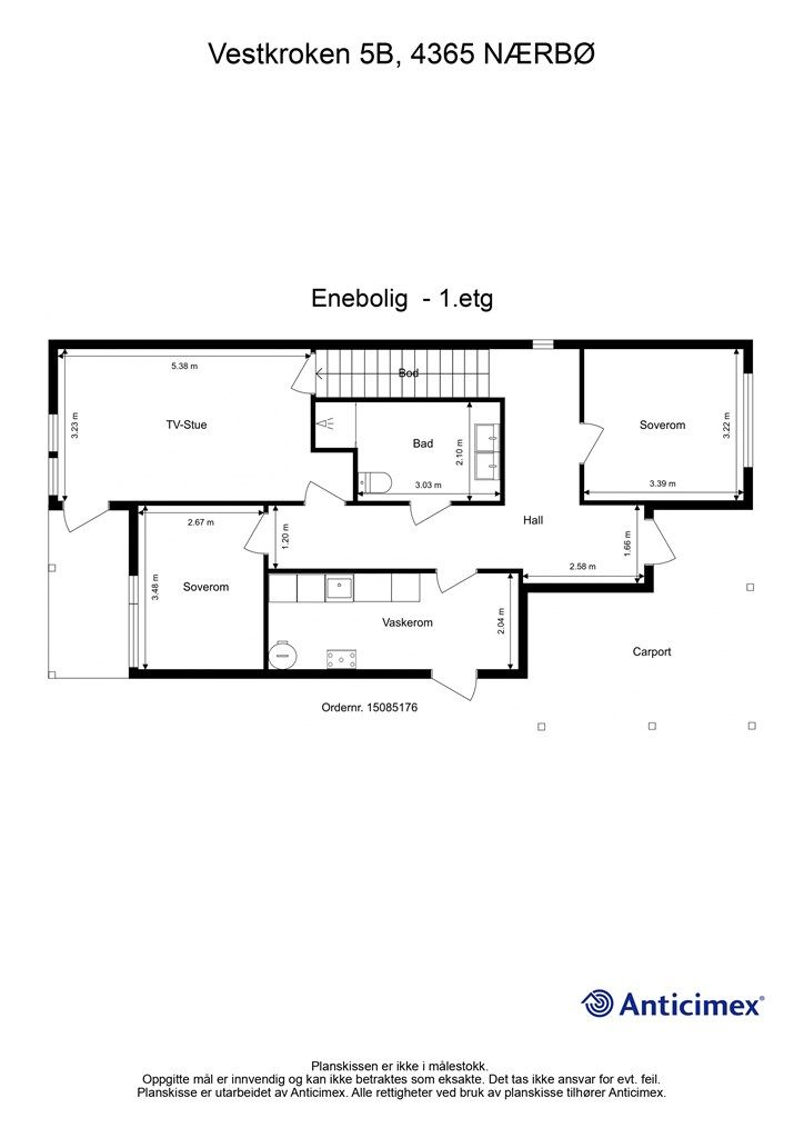 Plantegning 1. etasje