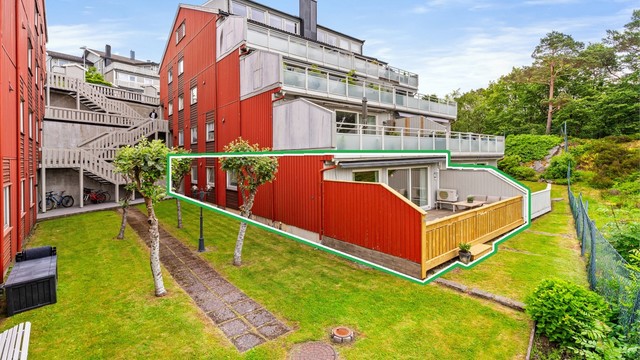 Velholdte fellesarealer og enkelt tilgang til terrasse