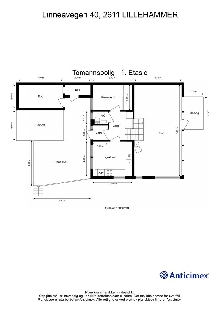 Plantegning 1. Etasje
