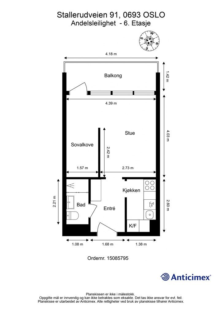 Plantegning - 6. etasje
