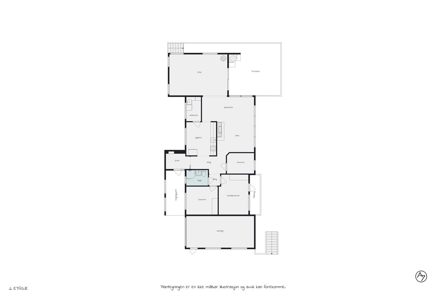 Plantegning hovedetg. 