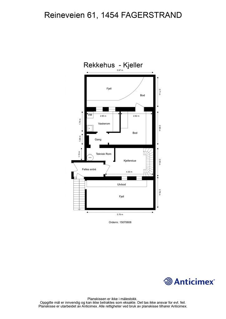 Plantegning underetasje 