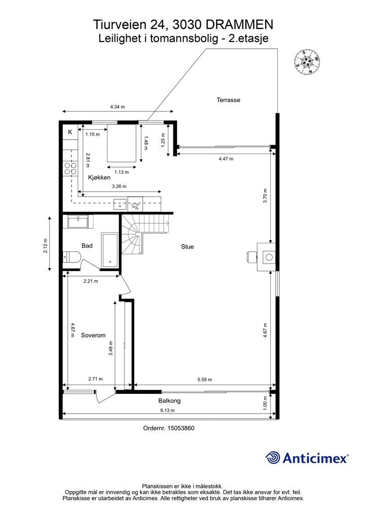 Plantegning - 2. etasje