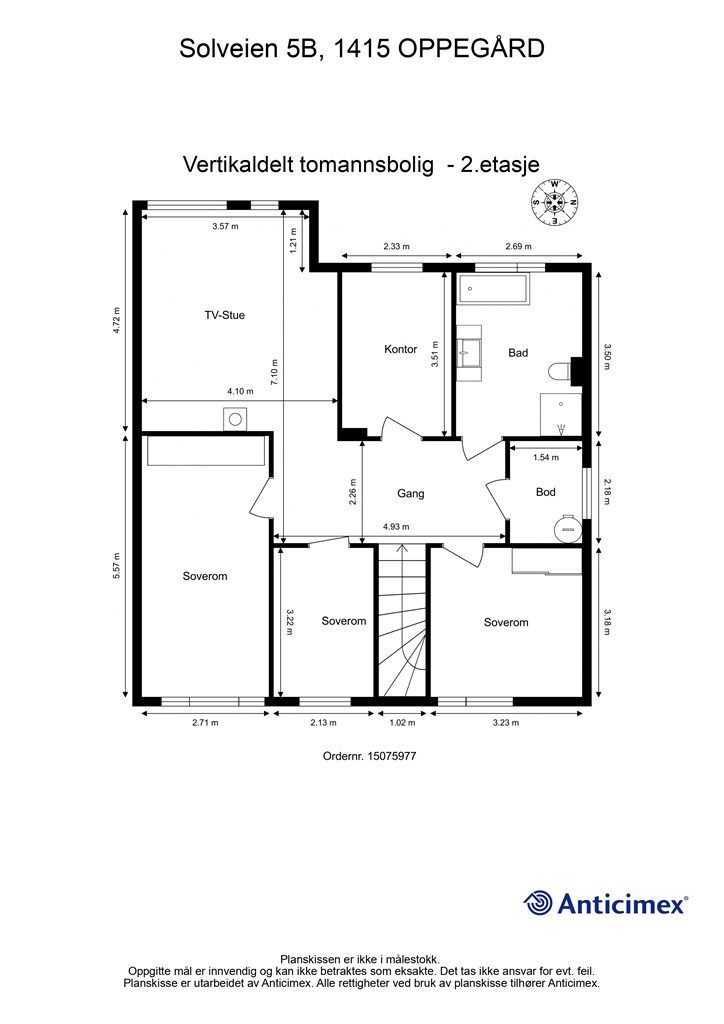 Plantegning- 2.etasje