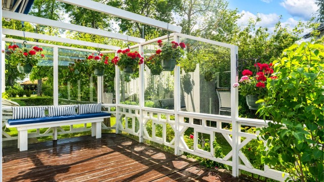 Trivelig sone for avslapning utendørs.