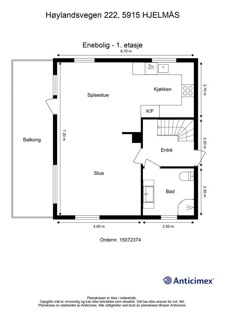 Plantegning 1. etasje