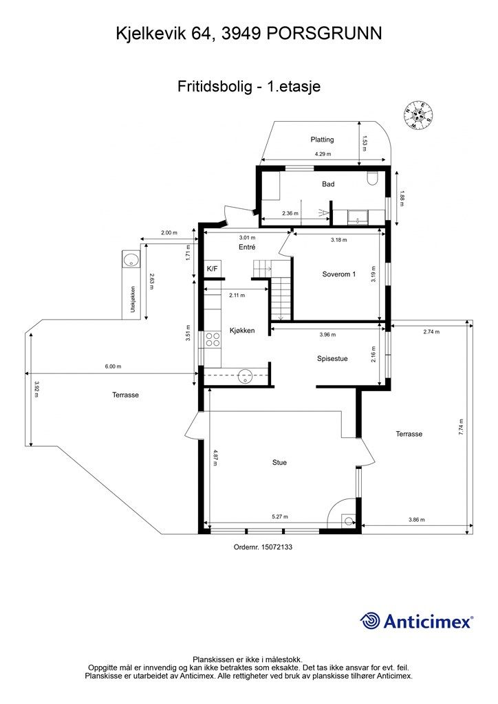 Plantegning -1. etasje