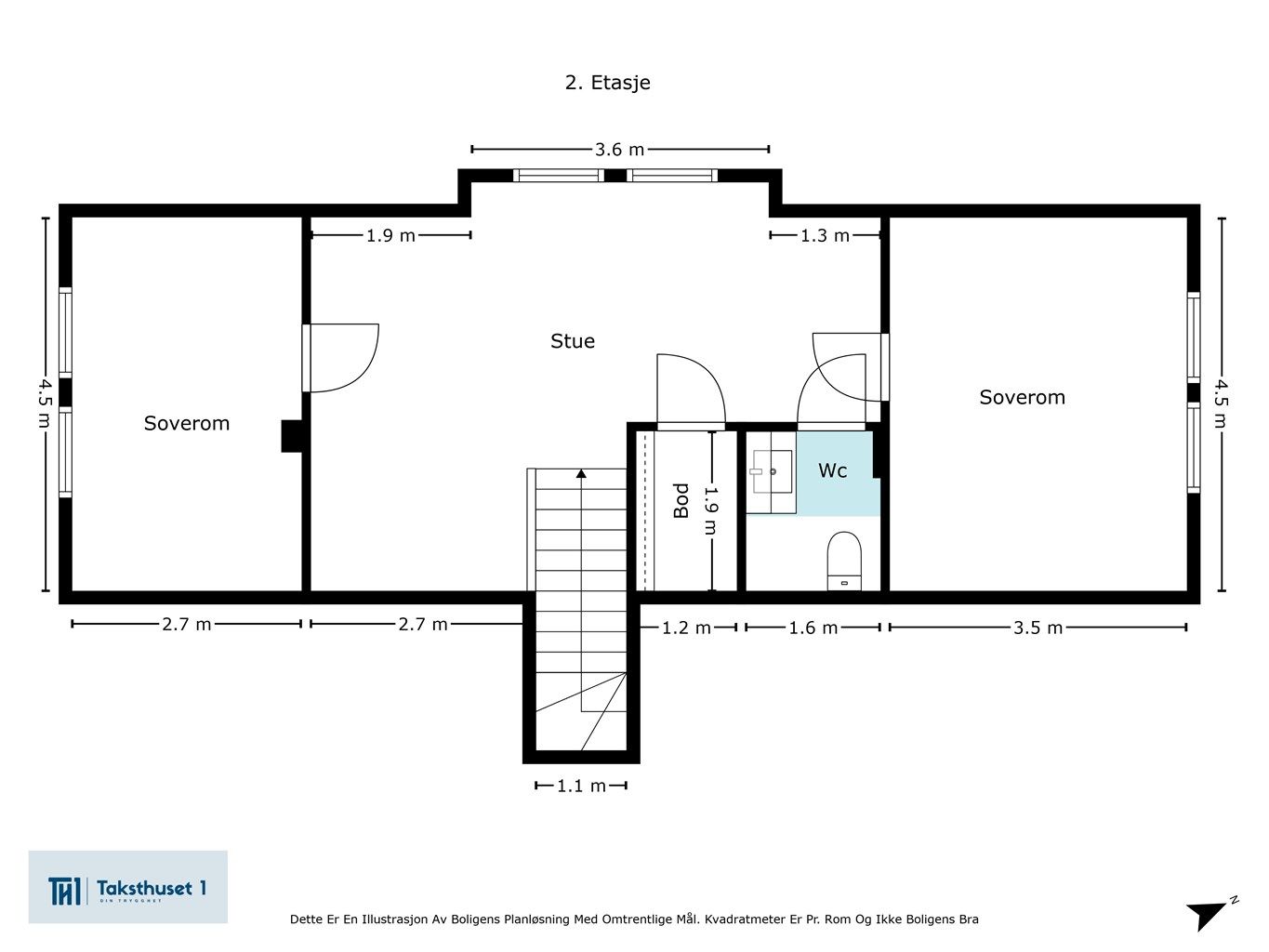 Plantegning 2. etasje