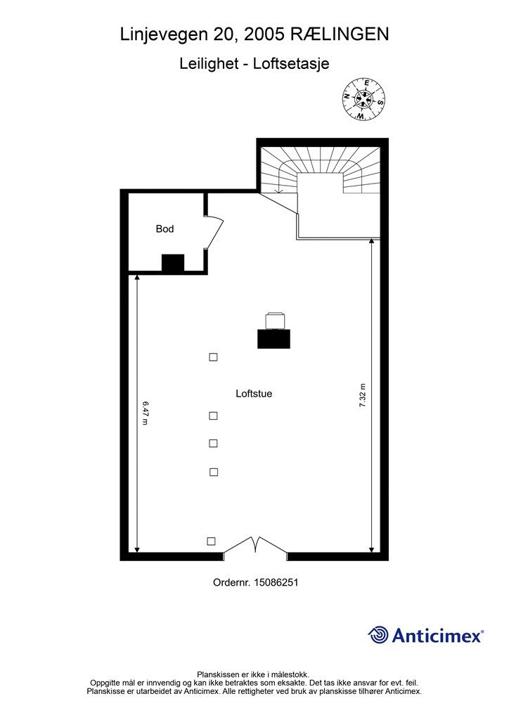 Plantegning loftsetasje
