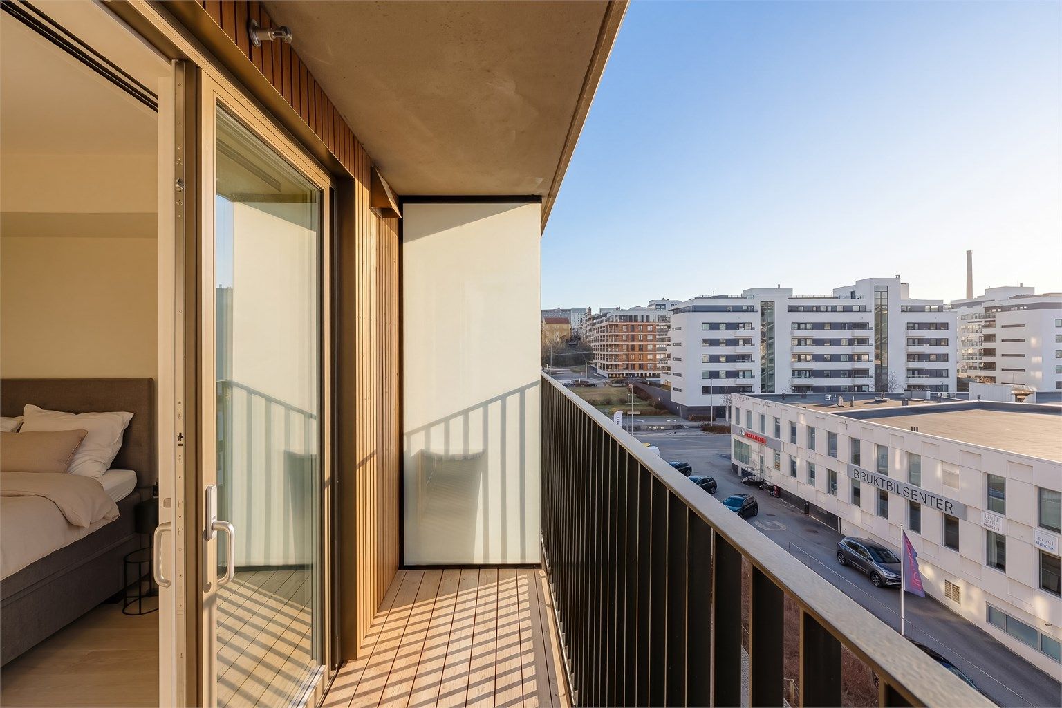 Balkongen utenfor hovedsoverommet.