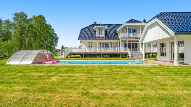 Gode solforhold på eiendommen.