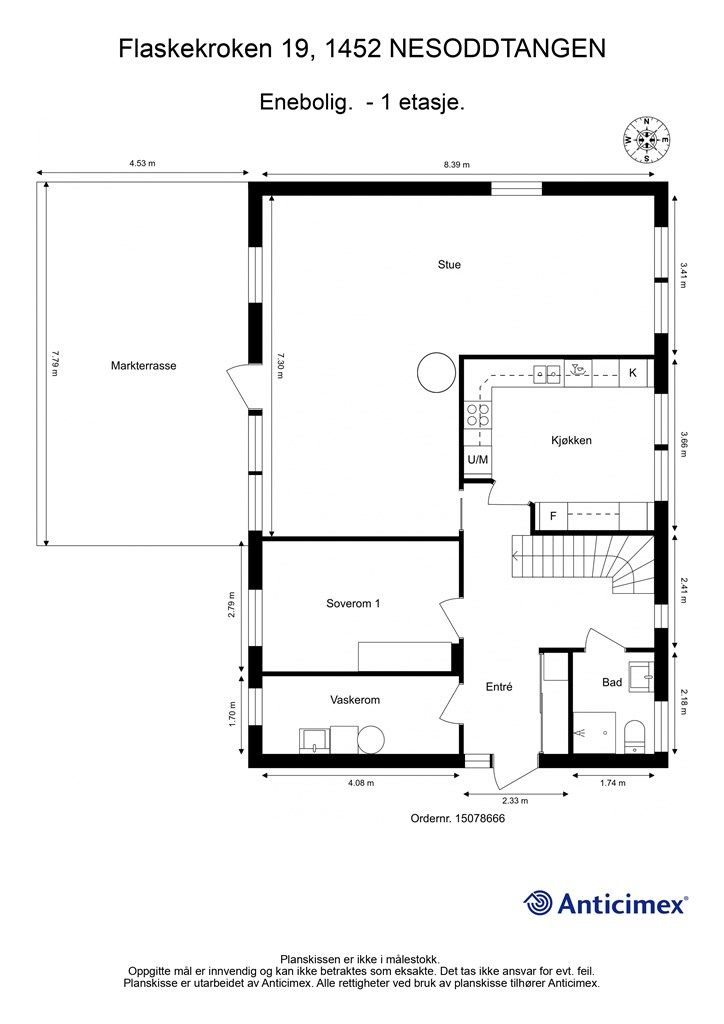 Plantegning 1. etasje 