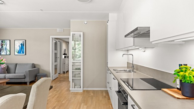 Leiligheten har et godt inneklima med balansert ventilasjon