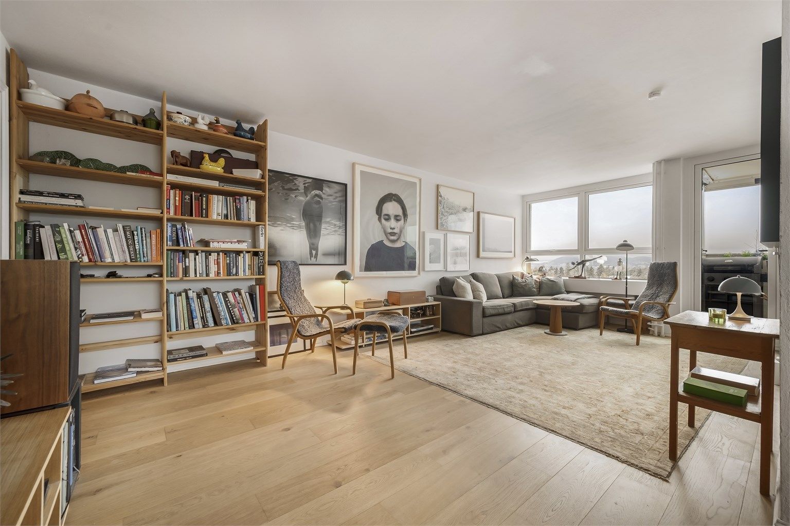 Merk størrelsen på stuen.