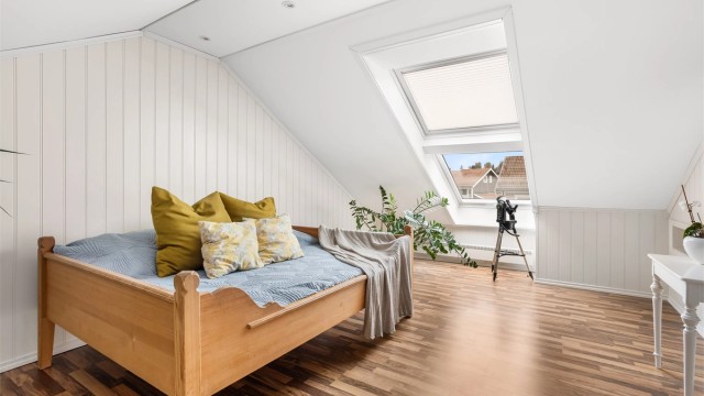 Loftstue i leilighetens 2. etasje.