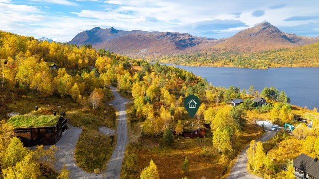 Beliggenhet i Raudlivegen på sørsiden av Nysætervannet.