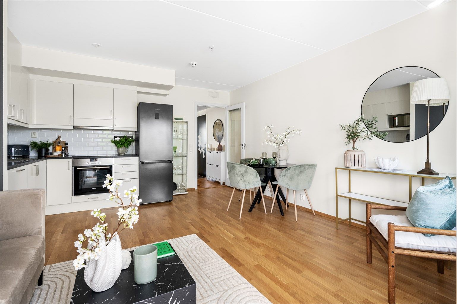 Boligen er romslig med soner som er enkle å møblere