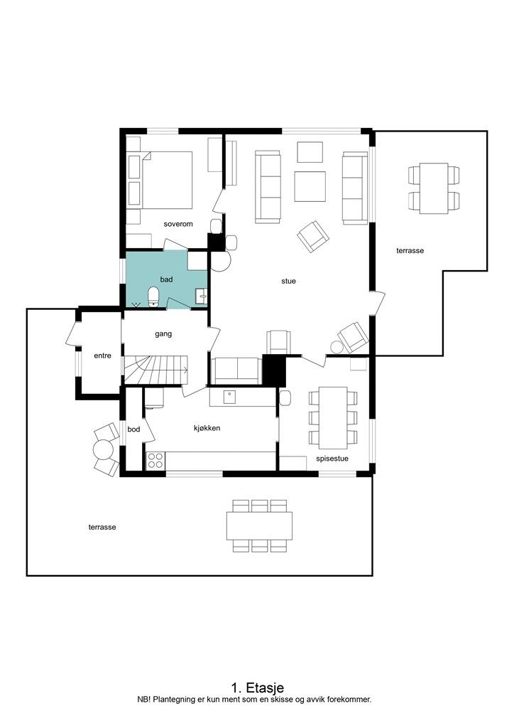 Plantegning 1. etasje