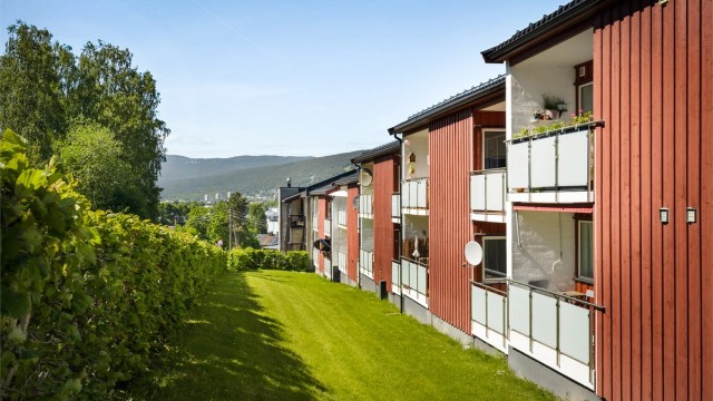 Kort vei til skoler, kjøpesenter, matbutikk, buss-/togforbindelser. Foto: Stine Prøitz Jørgensen