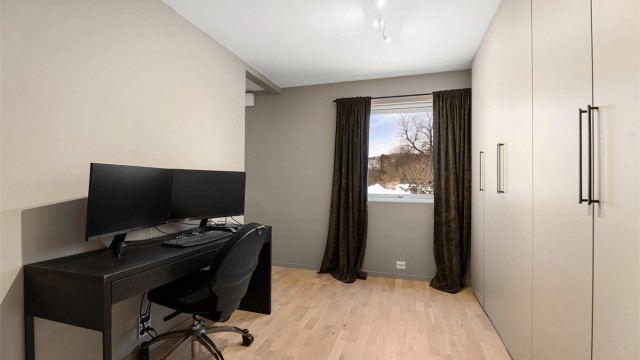 Soverom 1 -Brukes som walk-in garderobe (på opprinnelig tegning er dette et ekstra soverom)