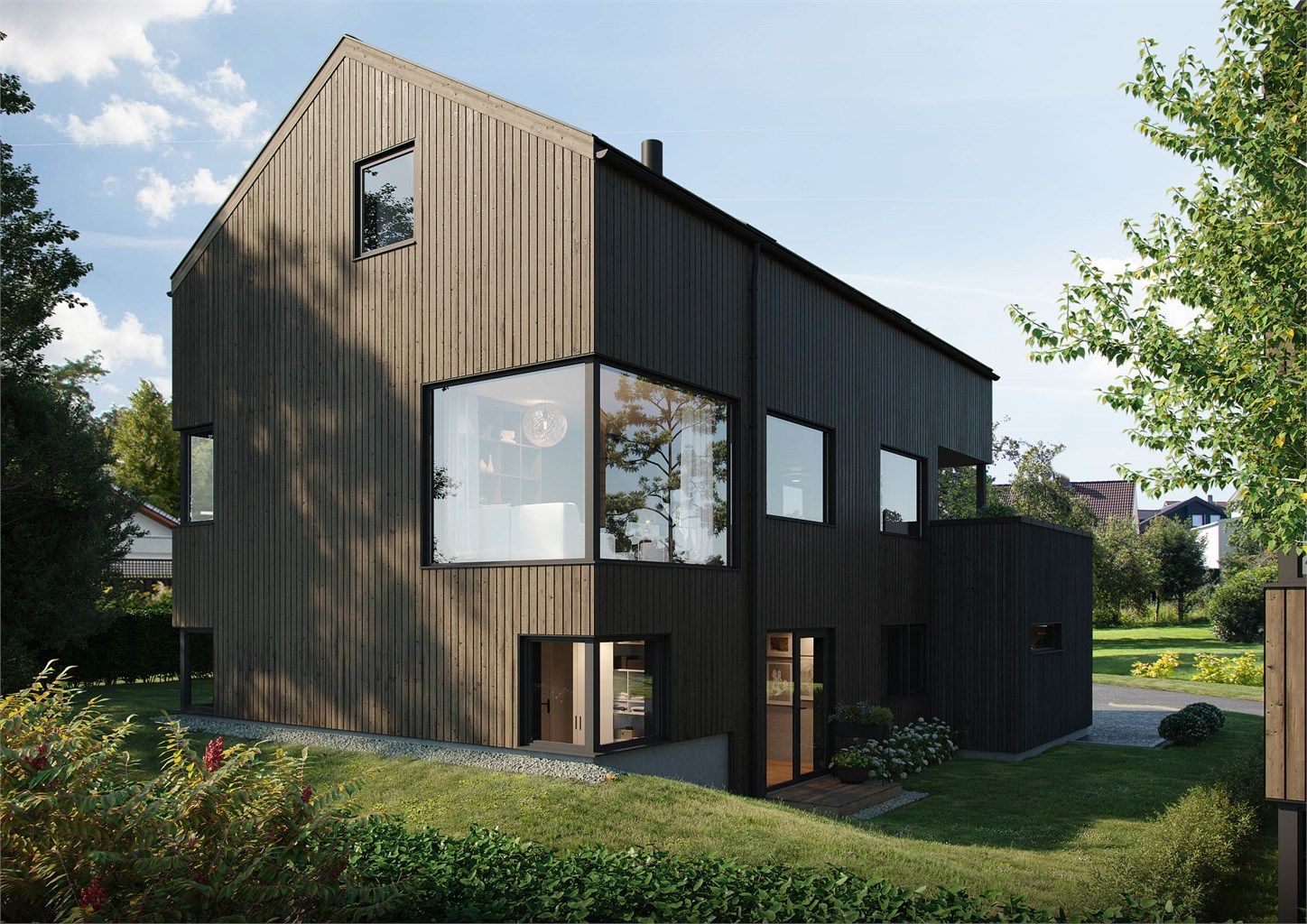 Begge boligene får en romslig planløsning, og vil ha utstrakte vindusflater som sikrer rikelig med naturlig dagslys. Det leveres balansert ventilasjonsanlegg med høyeffektiv varmegjenvinning. 