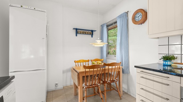 Plass til spisebord ved vinduet
