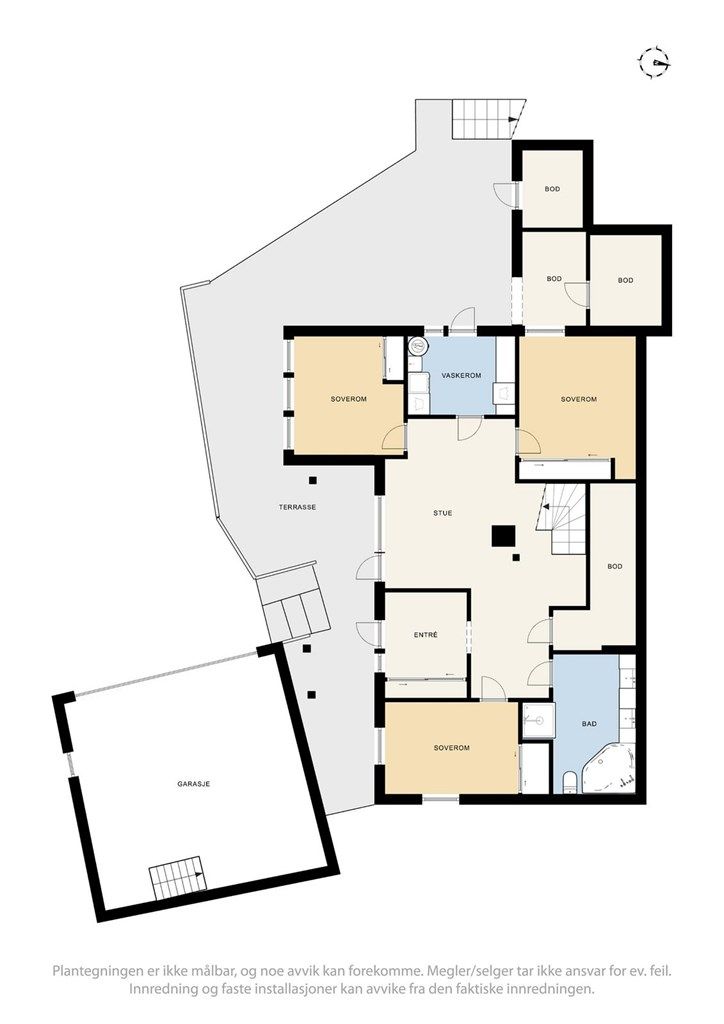 2 D plantegning 1.etasje 