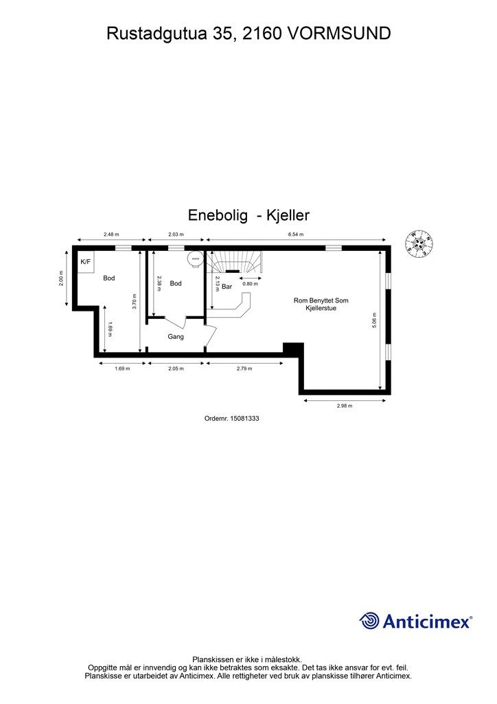 Plantegning - Kjeller