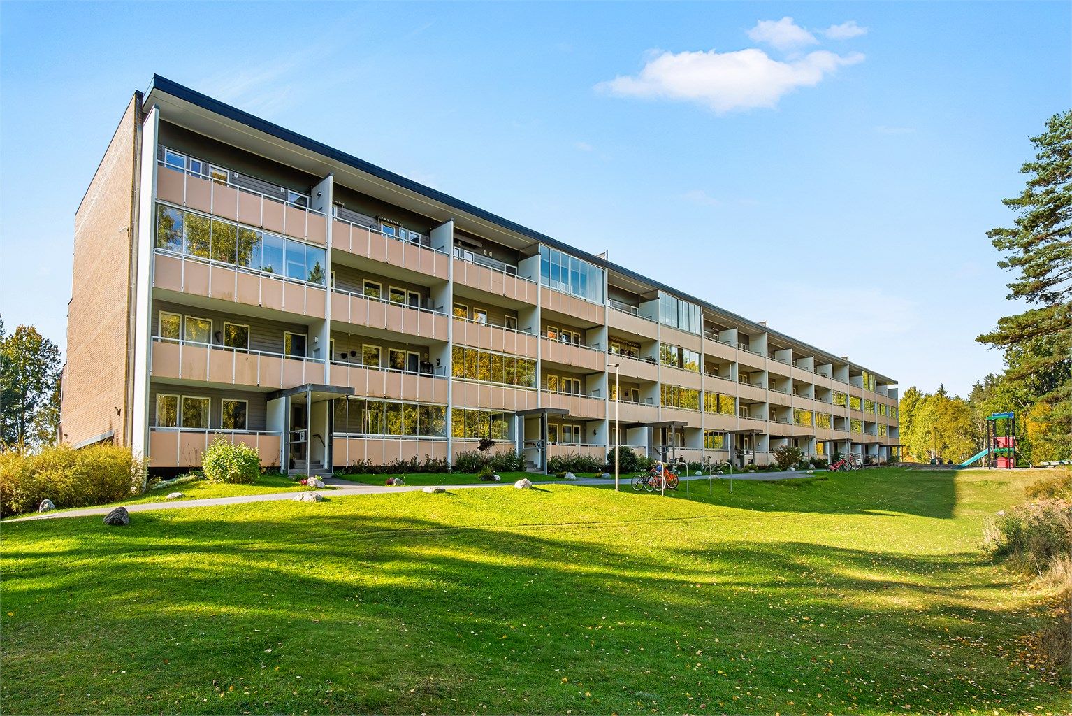 Store grøntområder i sameiet