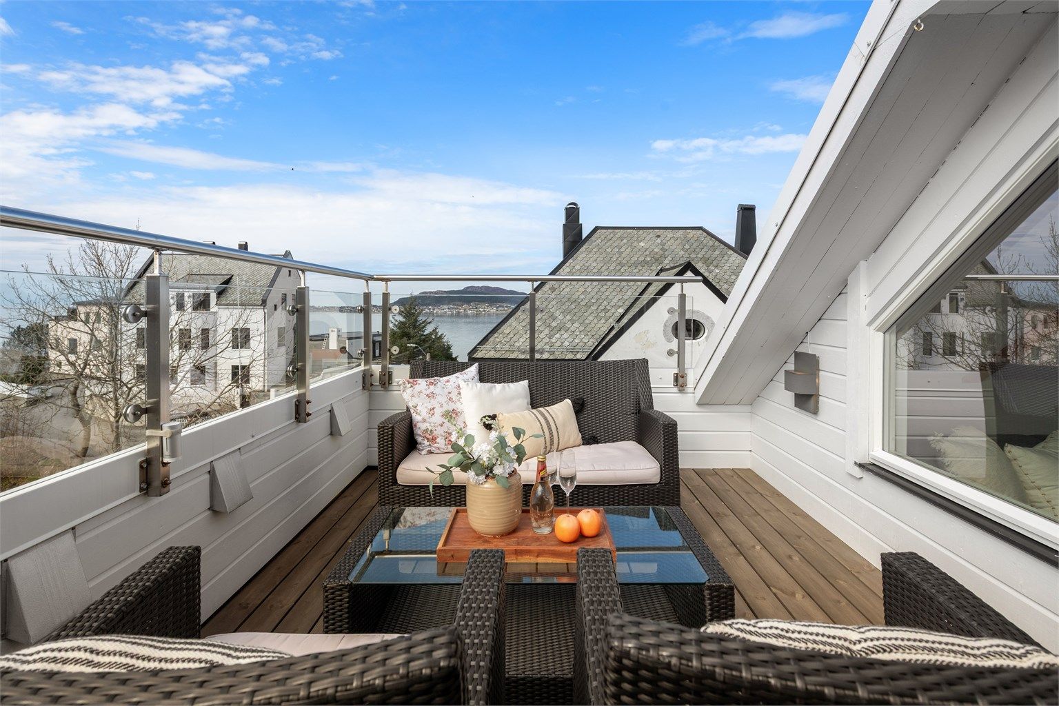 En herlig uteplass for å nyte fine dager i sentrum.