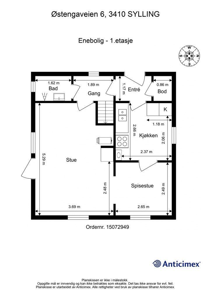 Plantegning - 1. etasje