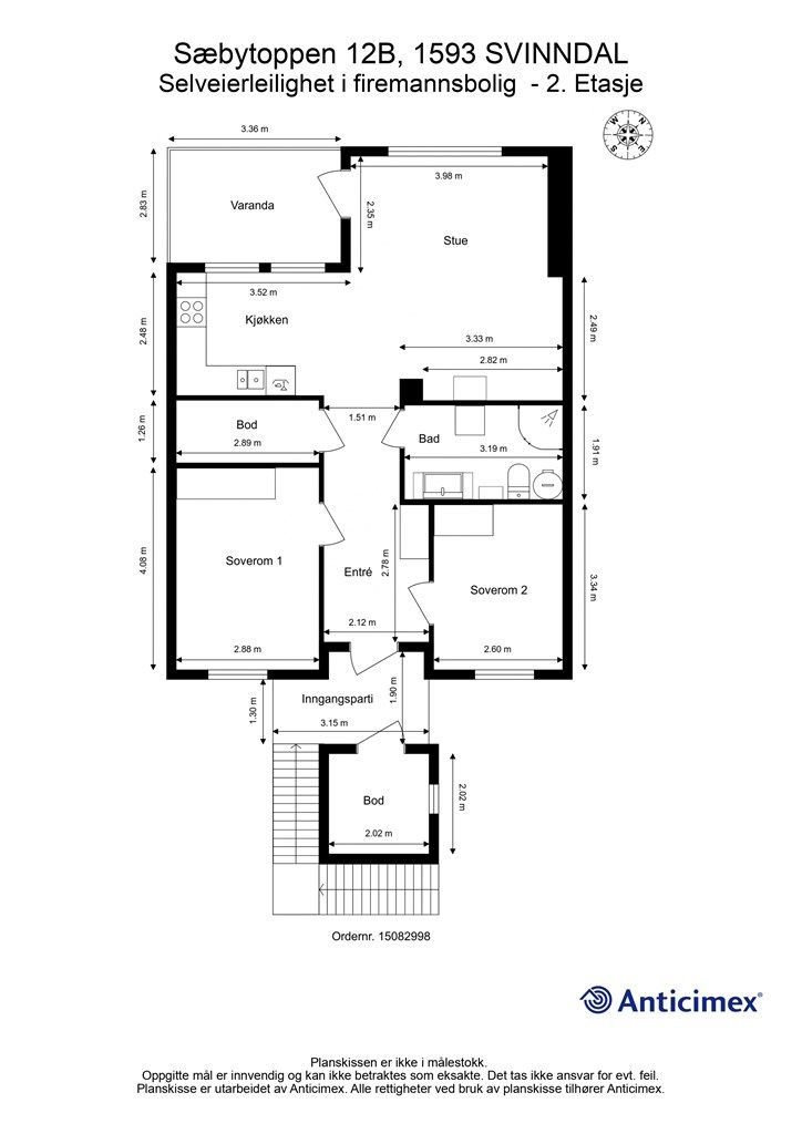 Plantegning - 2. etasje