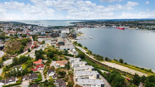 Moss sentrum og den nye bydelen Verket ligger kun en kort spasertur unna.