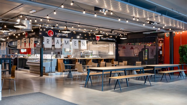 Med Mathallen som nabo er veien kort til et variert og spennende mattilbud.